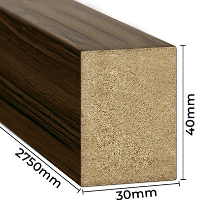 Lamele ścienne LAMEO 005 ORZECH